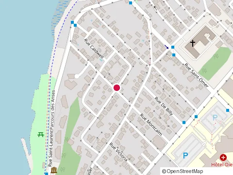 Location of Garages Cbi Inc at 21 Rue Montcalm, Levis