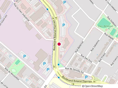 Location of Giroux Menard Charbonneau Lapres at 500-375 boulevard Roland-Therrien, Longueuil