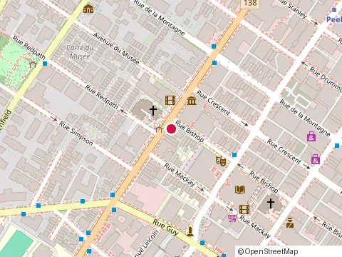 Location of Groupe Financier Botica Inc at 1420 Rue Sherbrooke O, Montréal