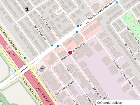 Location of Groupe Investissement Megacor at 7320 avenue Rene-Descartes, Montréal