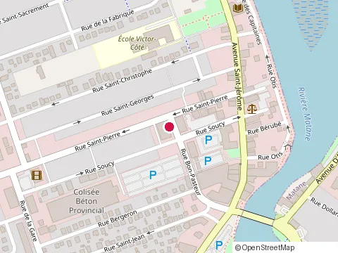 Location of Habitat Construction at 119 Rue St Pierre, Matane