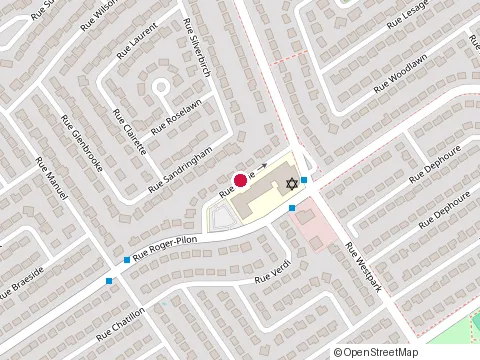 Location of Hebrew Foundation School at 2 Rue Hope, Dollard-Des-Ormeaux