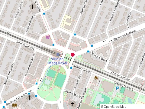 Location of Hemobile at Chemin Canora, Mont-Royal