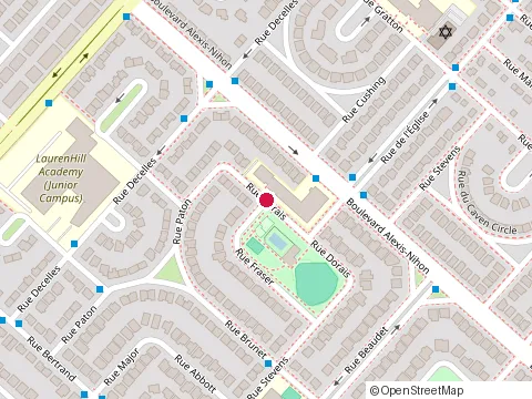 Location of Herzliah High Schl St Laurent at 805 Rue Dorais, Saint-Laurent