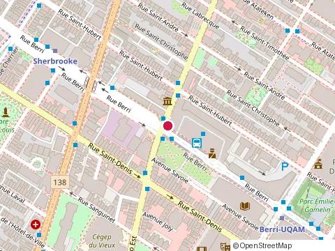 Location of Îlot Apparts at 1795 Rue Berri, Montréal