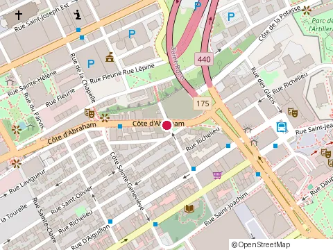 Location of Institut d'Informatique Quebec at 751 Cote d'Abraham, Québec