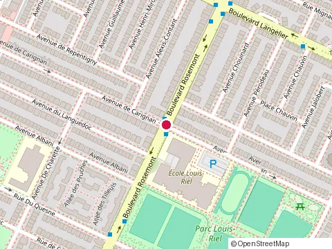 Location of Institute Spanish de Montréal at 5850 avenue de Carignan, Montréal