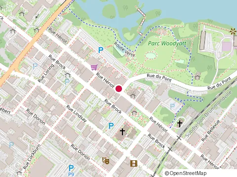 Location of Intro Drummondville at 142 Rue Hériot, Drummondville