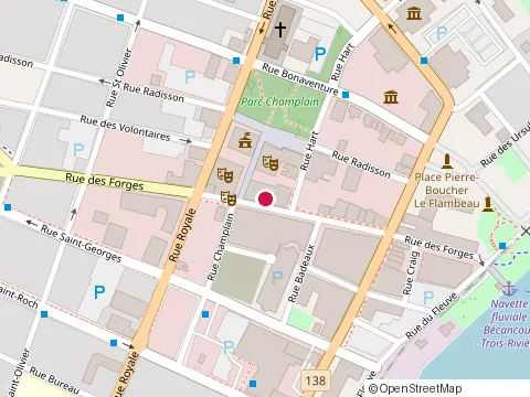 Location of Jack Saloon Trois-Rivières at 332 Rue des Forges, Trois-Rivières