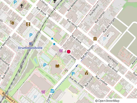 Location of Jutras at 338 Rue Lindsay, Drummondville