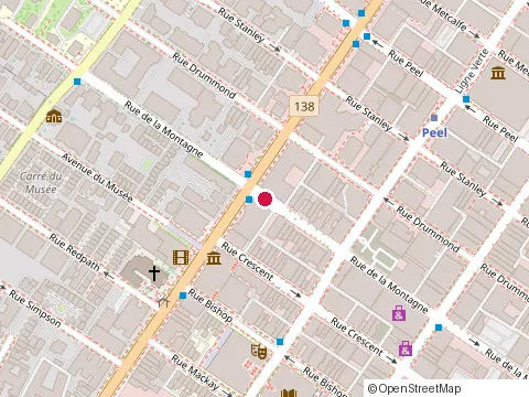 Location of Katsura Restaurant Japonais at 2170 Rue de la Montagne, Montréal
