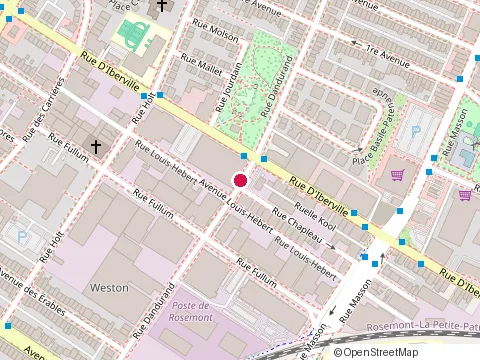 Location of l.Perron Couvreur at 5490 Rue Chapleau, Montréal