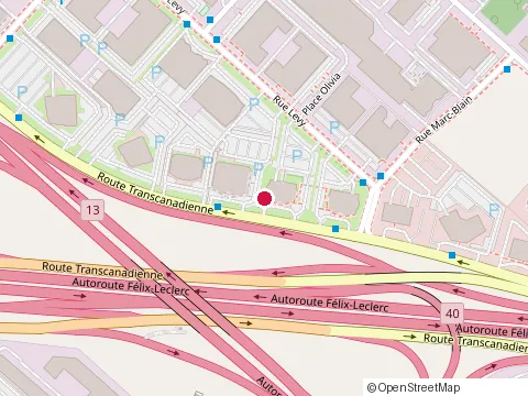 Location of l'Express at 4855 Rue Marc-Blain, Saint-Laurent