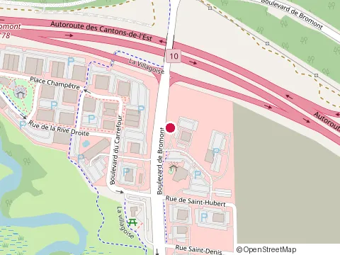 Location of la Belle Province at 10 Boulevard de Bromont, Bromont