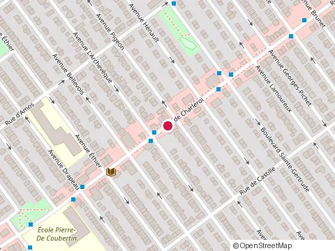 Location of la Maison Bleue - Montréal-Nord at 4896 Rue de Charleroi, Montréal-Nord