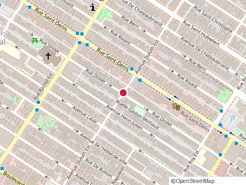 Location of la Prunelle at 327 avenue Duluth E, Montréal