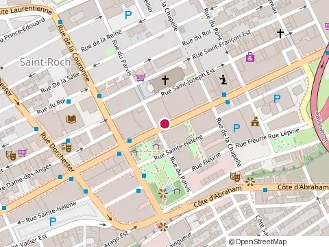 Location of la Revanche St-Roch - Resto-Pub Ludique at 585 Boulevard Charest E, Québec