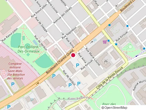 Location of Laval Volkswagen at 777 boulevard Charest O, Qubec
