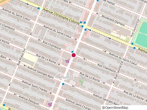 Location of le Poké Station at 1216 Rue Fleury E, Montréal