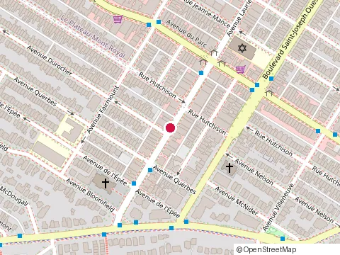 Location of Leméac at 1045 avenue Laurier O, Outremont