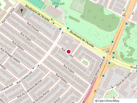Location of les Cèdres l’Acadie at 11033 Rue Drouart, Montréal