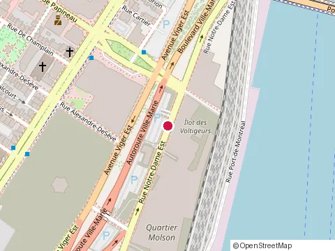 Location of les Ensembliers at 1604 rue Notre Dame O, Montréal