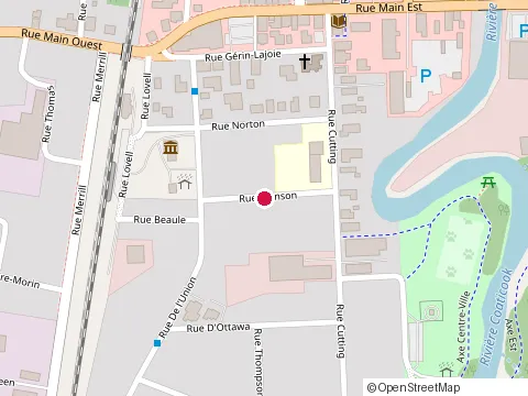 Location of les Petits Trésors B&B at 44 Rue Johnson, Coaticook