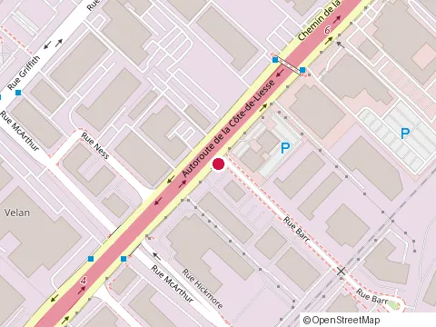 Location of Letico Inc. at 6800 Chemin de la Côte-de-Liesse, Saint-Laurent
