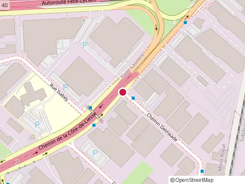 Location of Lieberman Textiles at 8533 Chem. Delmeade, Mount Royal