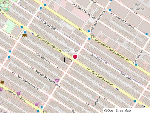 Location of Lloydie'S St-Viateur at 66 Saint Viateur St. West, Montréal