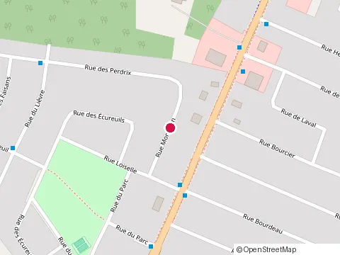 Location of M Lague Engr at 2 Rue des Ecureuils, Mercier