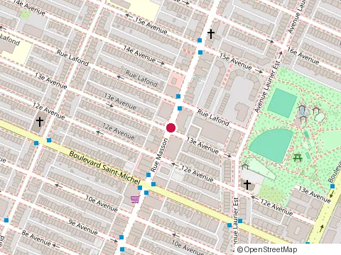 Location of Mæsmi at 3353 Rue Masson, Montréal