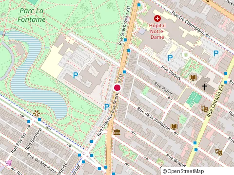 Location of Maison Boulud at 1228 Sherbrooke St W, Montréal