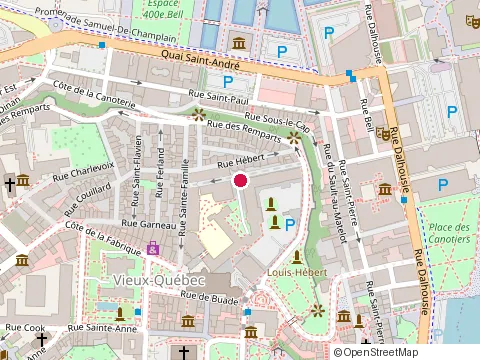 Location of Maison François-de-Laval (Centre de Vocation) at 3 Rue de la Vieille-Université, Québec