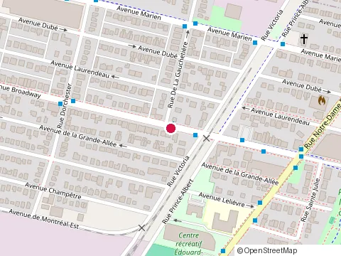 Location of Marche Montreal Est Inc at 45 avenue Broadway, Montréal-Est