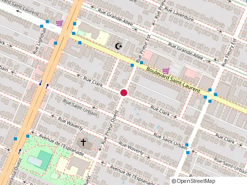 Location of Massothérapie Geneviève Trépanier at 40 Rue Prieur O, Montréal