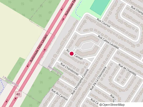 Location of Massothérapie Julie Rousseau at 1244 Rue Christophe Colomb, Repentigny