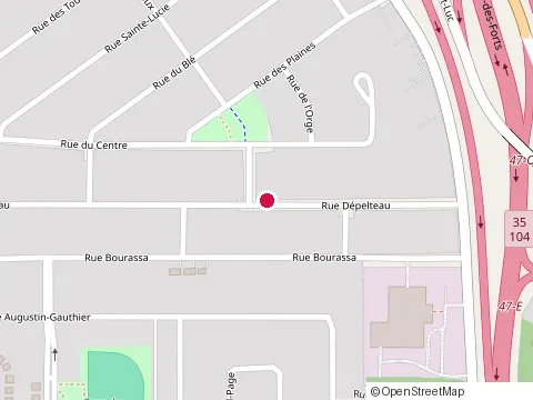 Location of Massothérapie Mathieu Malouin at 76 Rue Moreau, Saint-Jean-sur-Richelieu