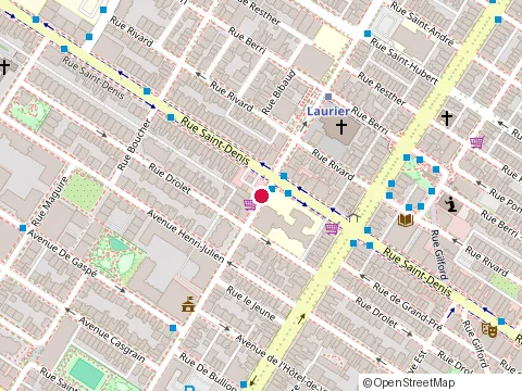 Location of Mikado at 399 Avenue Laurier O, Montréal