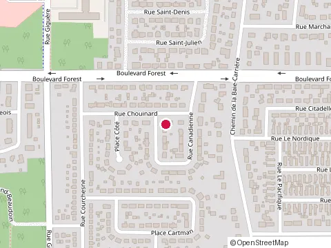 Location of Montage d'Acier Donald Morin at 228 Rue Canadienne, Val-d'Or