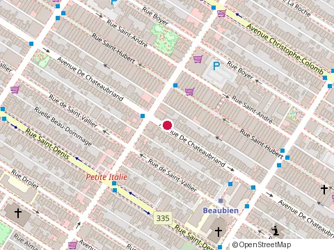 Location of Montreal Academy Of Music at 6503 Avenue de Chateaubriand, Montréal
