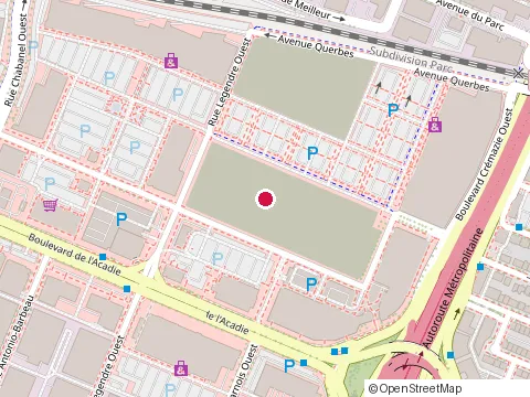 Location of Mucho Burrito Fresh Mexican Grill at 1029 Rue du Marché-Central, Montréal