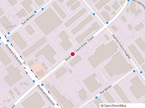 Location of National Excavation at 250 boulevard Saint-Elzéar O, Laval