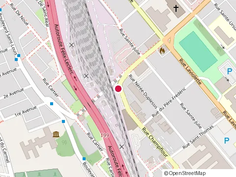 Location of Nickels at 1075 Rue Champflour, Trois-Rivières