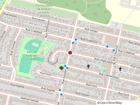 Location of Notre-Dame-de-la-Garde Annexe at 1310 avenue Lloyd George, Verdun