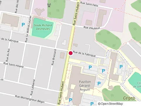 Location of Ohs Team at 3791 Rue de la Fabrique, Jonquière