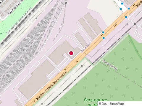Location of Ouragen Construction Inc at 8601 boulevard Henri-Bourassa E, Montréal
