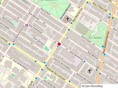 Location of Pacific International at 4125 Rue Parthenais, Montréal