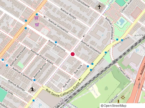 Emplacement de Piedréseau Westmount - Clinique Privée Victoria au 245 Avenue Victoria, Westmount