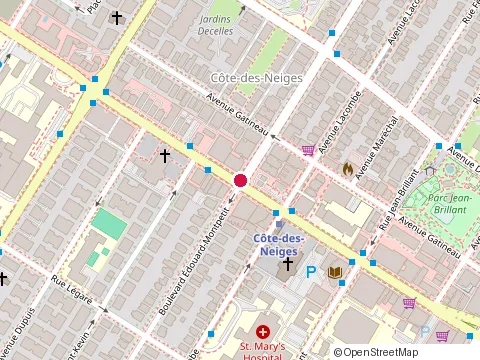 Location of Piri Piri Côte des Neiges at 5480 Chemin de la Côte-des-Neiges, Montréal